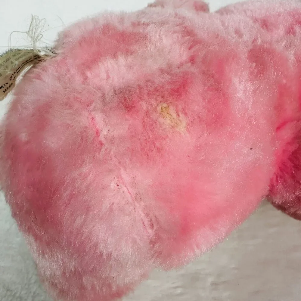 Bunny Hopalong Gang Vintage 80s Plush Stuffed Animal Toy Doll Pink Easter Rabbit